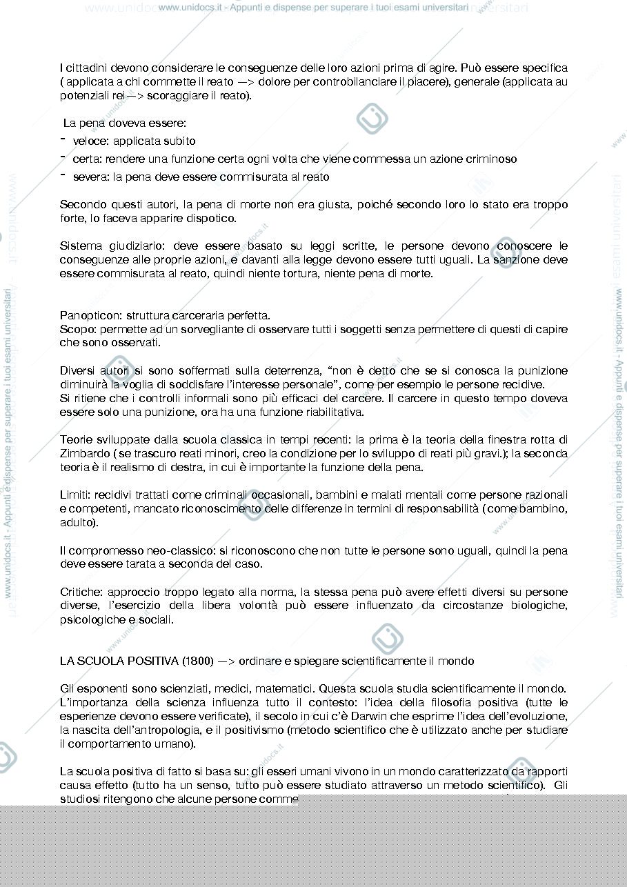 Anteprima pagina 4 — Appunti Criminologia - Giustizia Penale