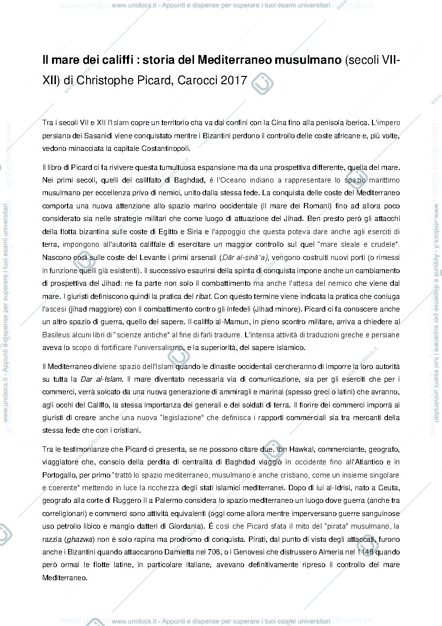 Anteprima pagina 1 — il mare dei califfi 