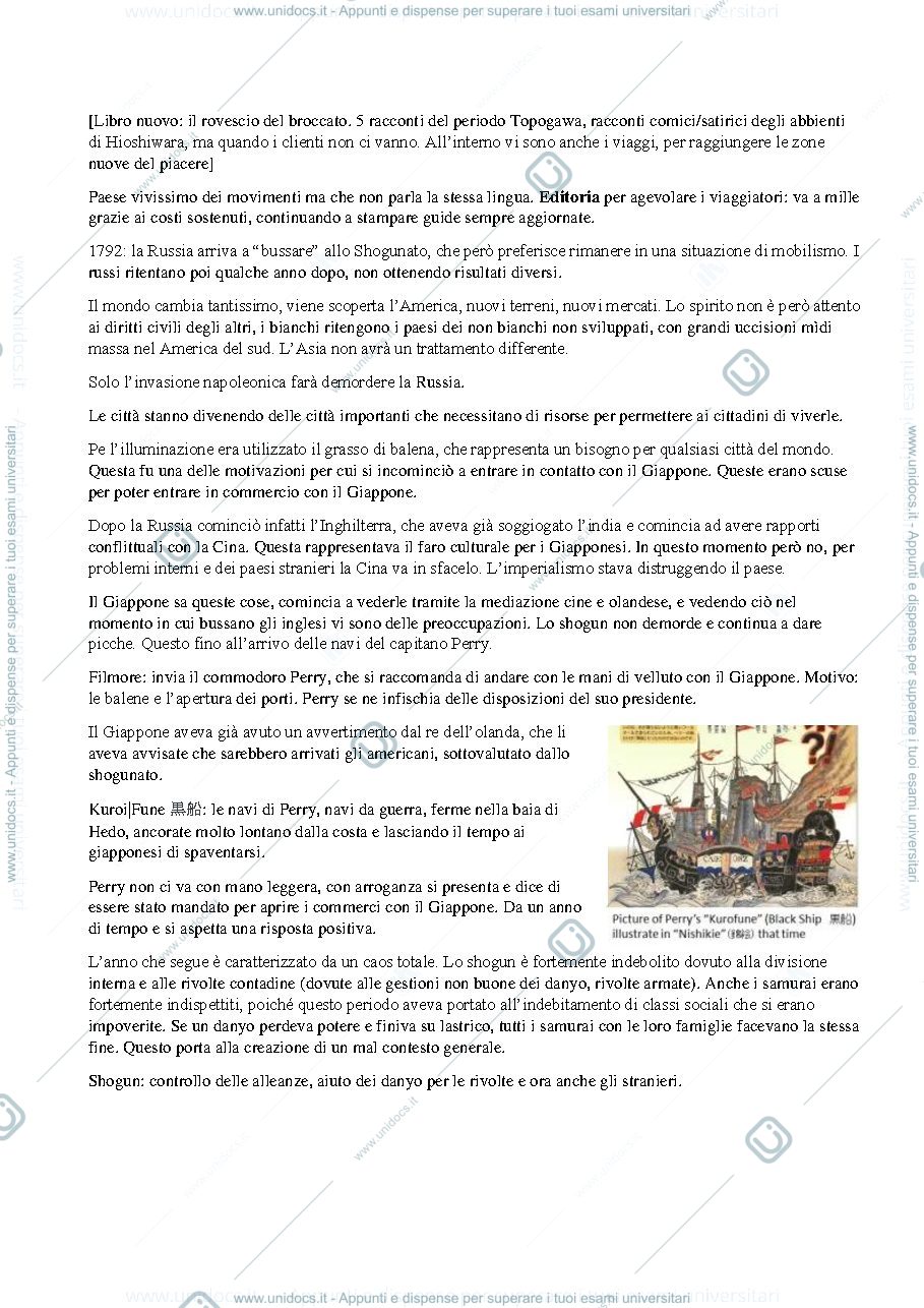 Anteprima pagina 2 — Appunti lezione Cultura Giapponese II