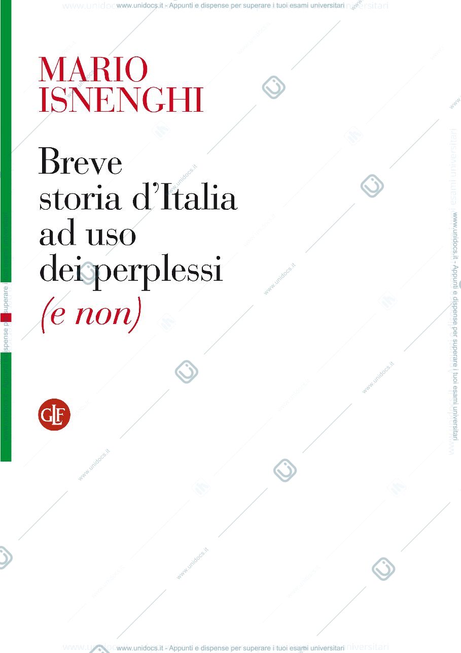 Anteprima pagina 1 — Storia d’Italia 
