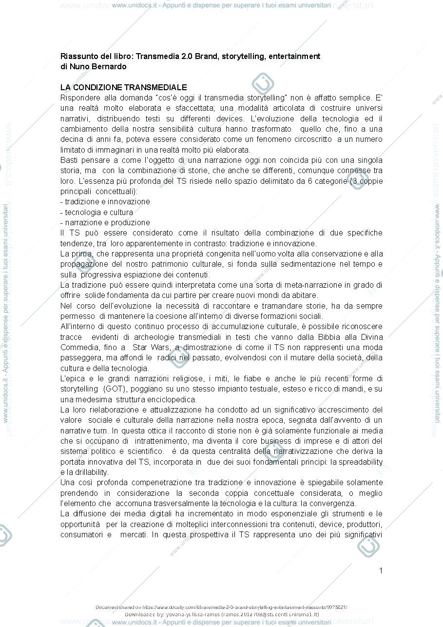 Anteprima pagina 2 — Transmedia Studies 