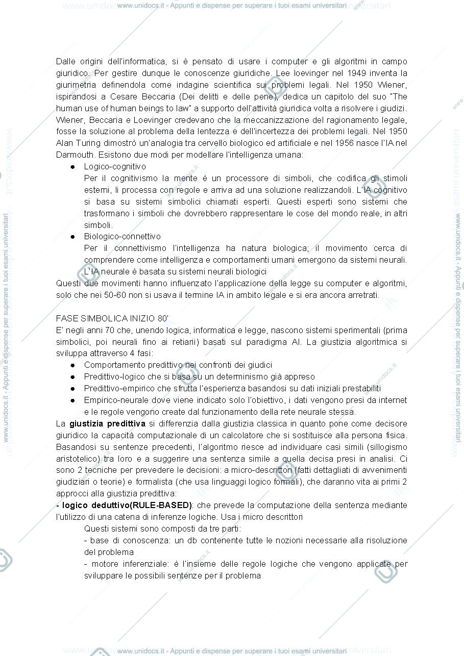 Anteprima pagina 1 — Appunti di computer law