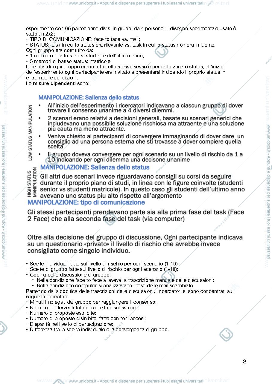 Anteprima pagina 3 — Riassunto Cyberpsicologia