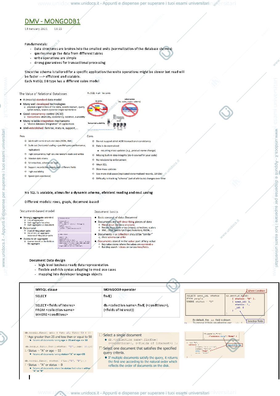 Anteprima pagina 1 — Riassunto Seconda Parte