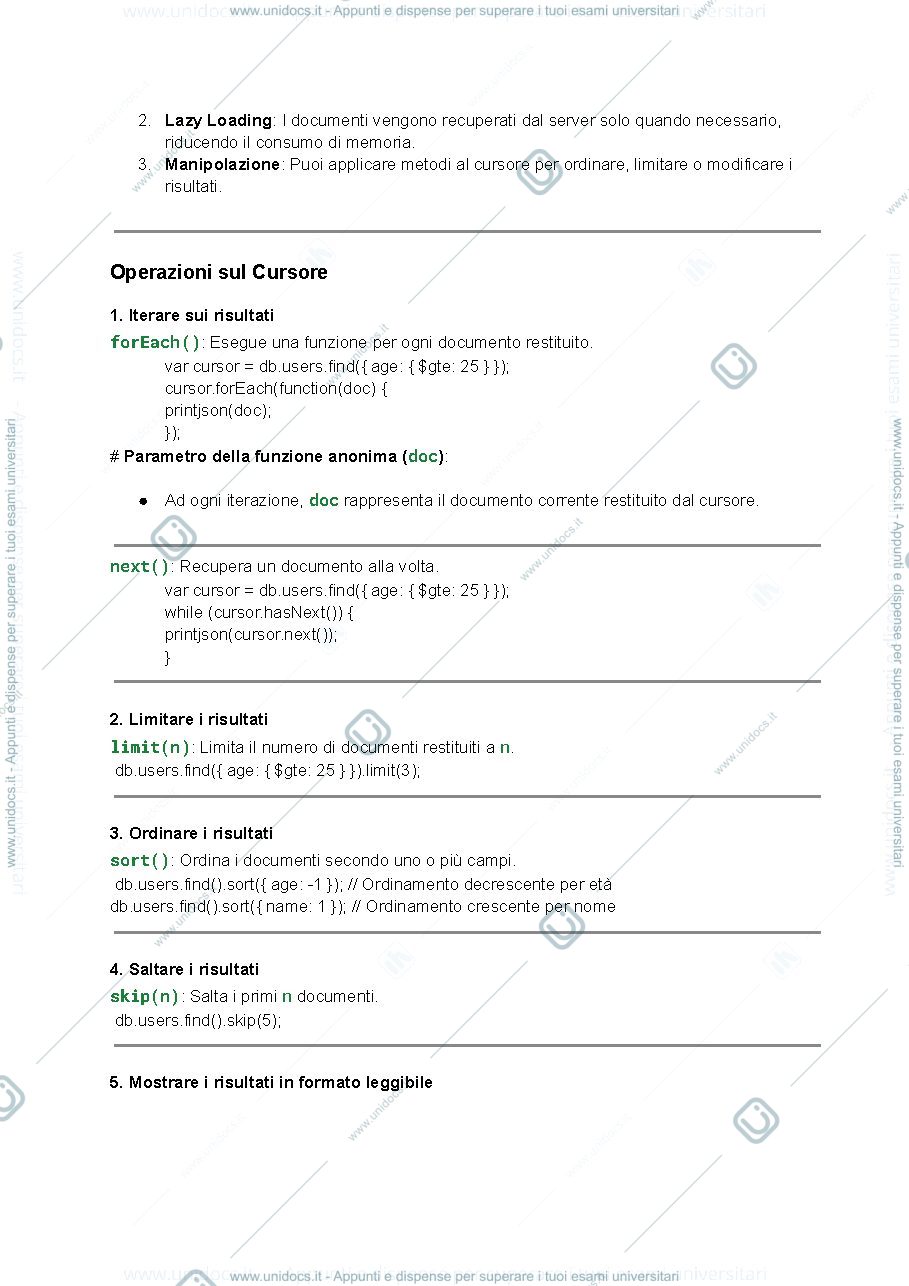 Anteprima pagina 2 — MongoDB for Data Management