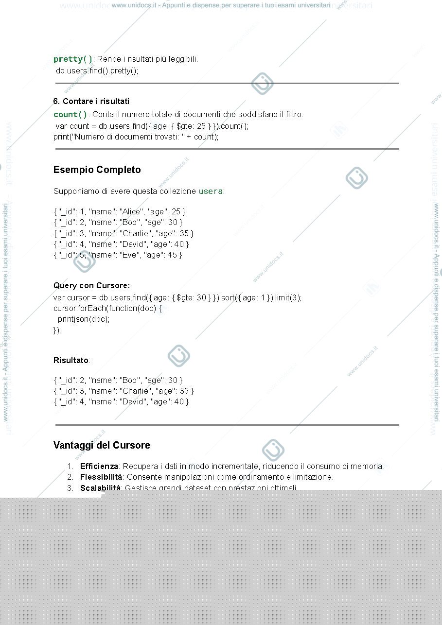 Anteprima pagina 3 — MongoDB for Data Management
