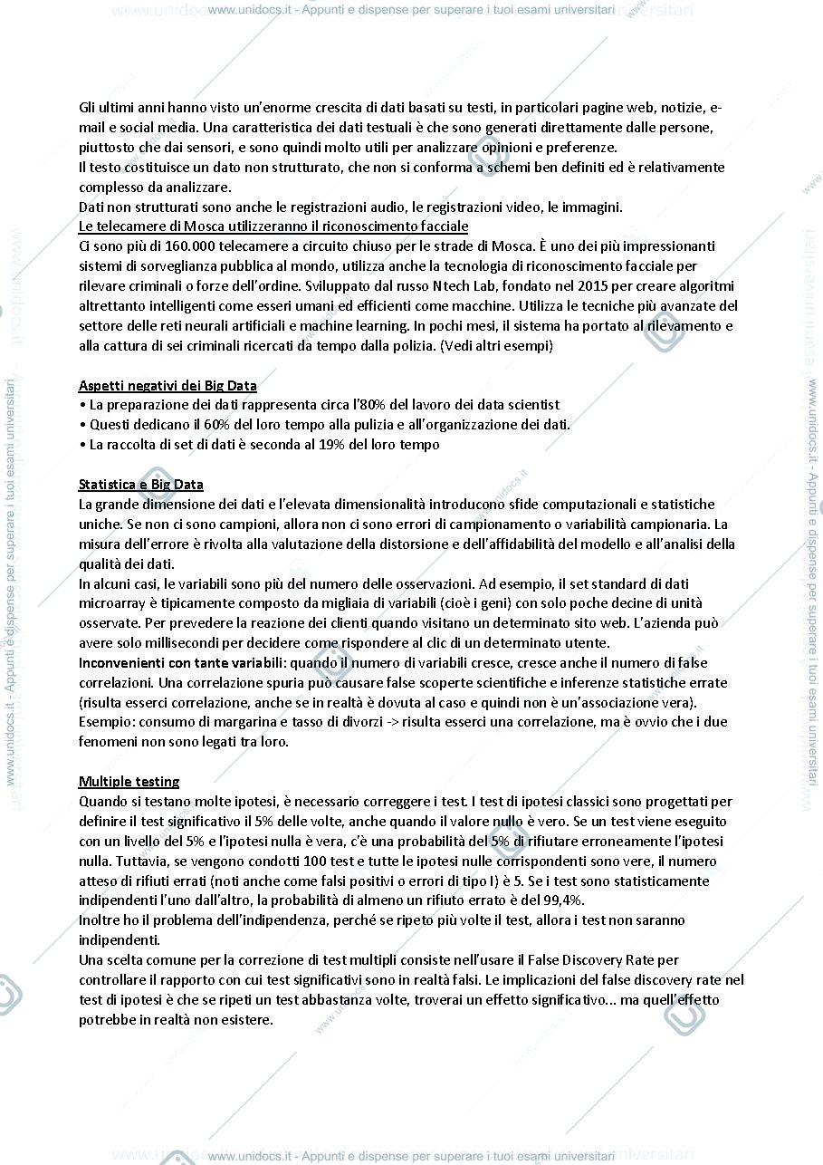 Anteprima pagina 2 — Data Mining e Classificazione