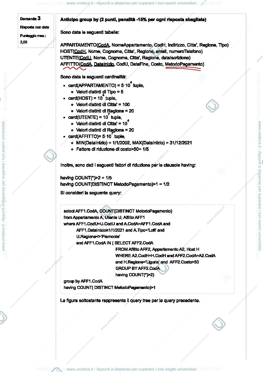 Anteprima pagina 2 — Esercizi Domande Esame Tipologia GroupBy