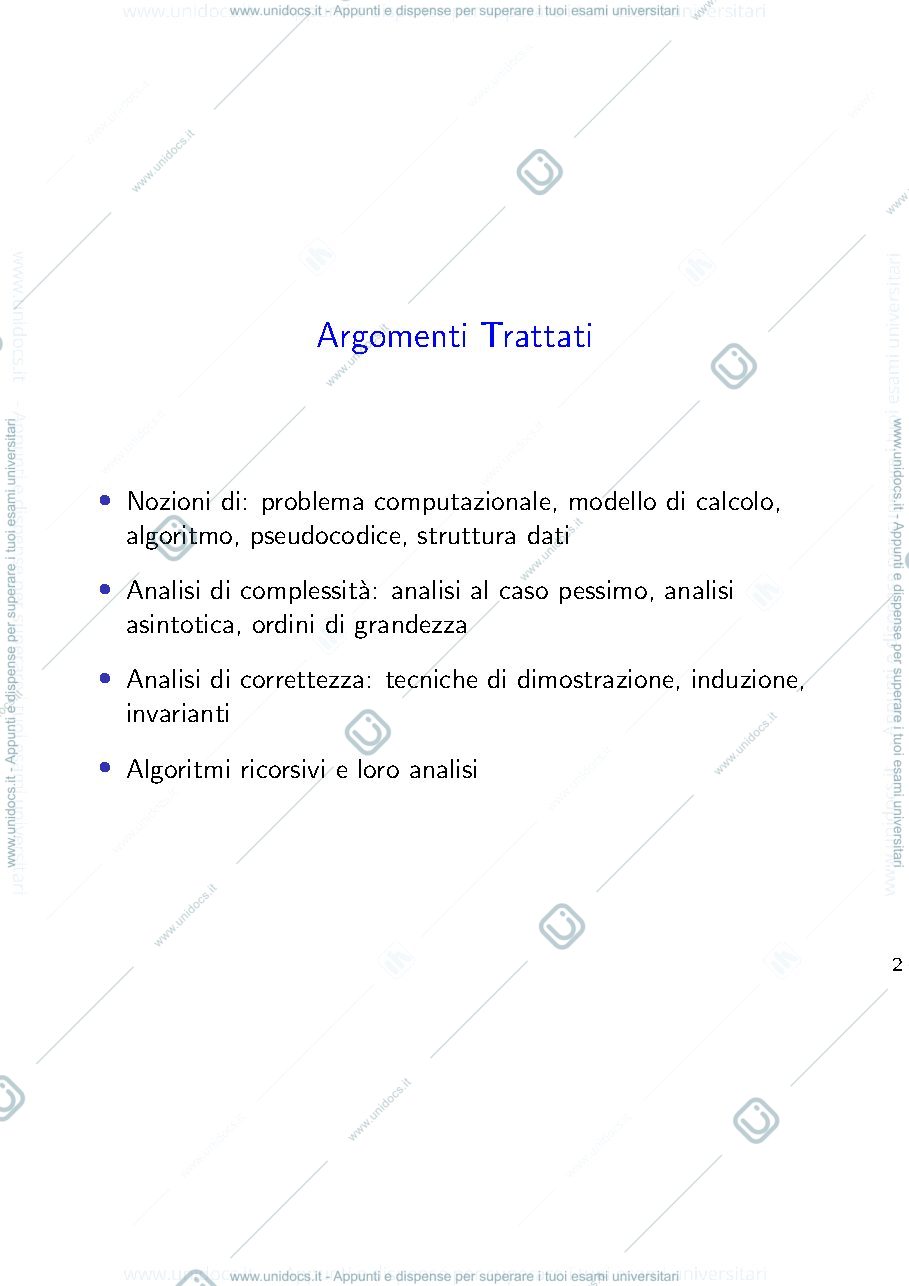Anteprima pagina 2 — Lezioni Dati e Algoritmi 1 (slide)