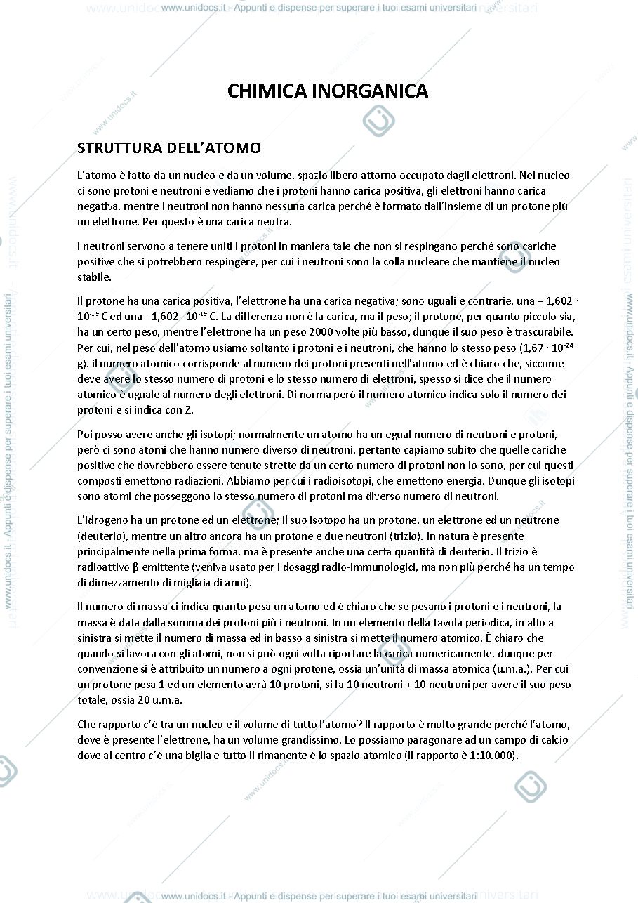 Anteprima pagina 1 — Chimica