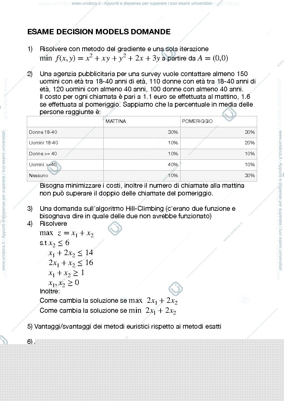 Anteprima pagina 1 — Tema d'esame