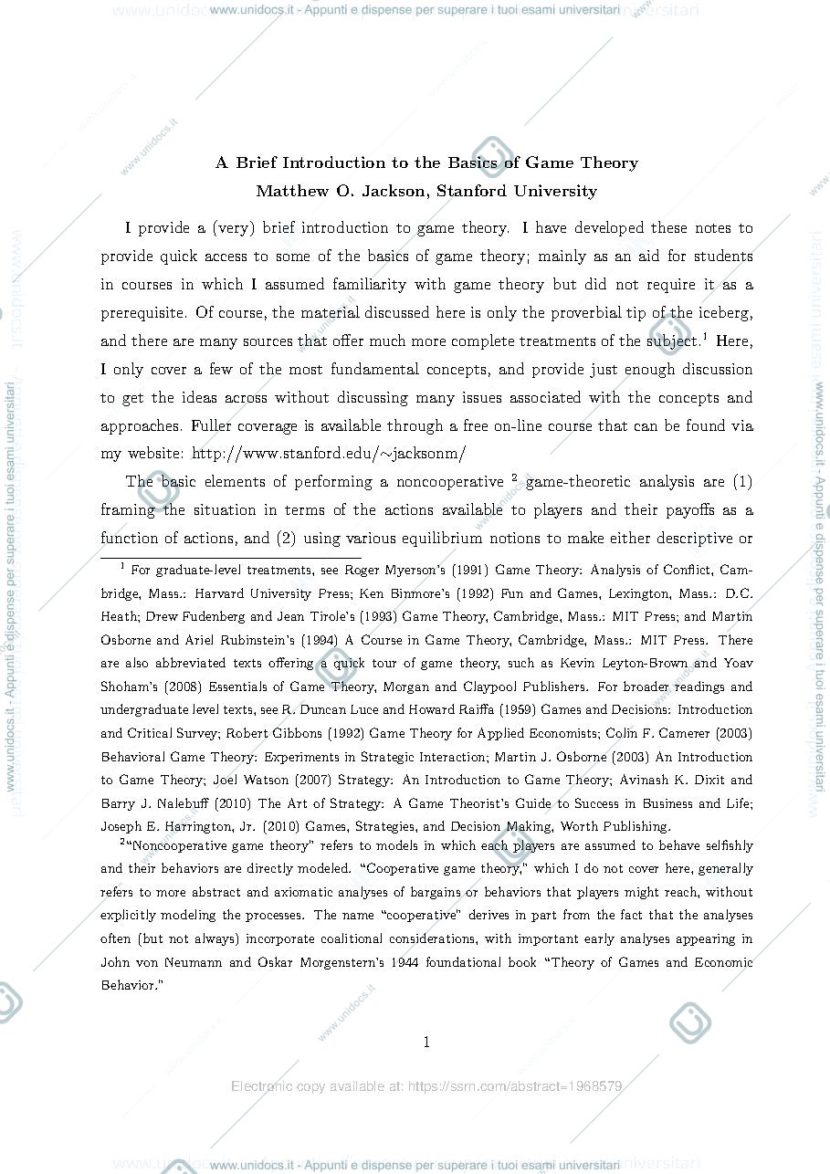 Anteprima pagina 1 — Summary of Content Decisions and Organisations