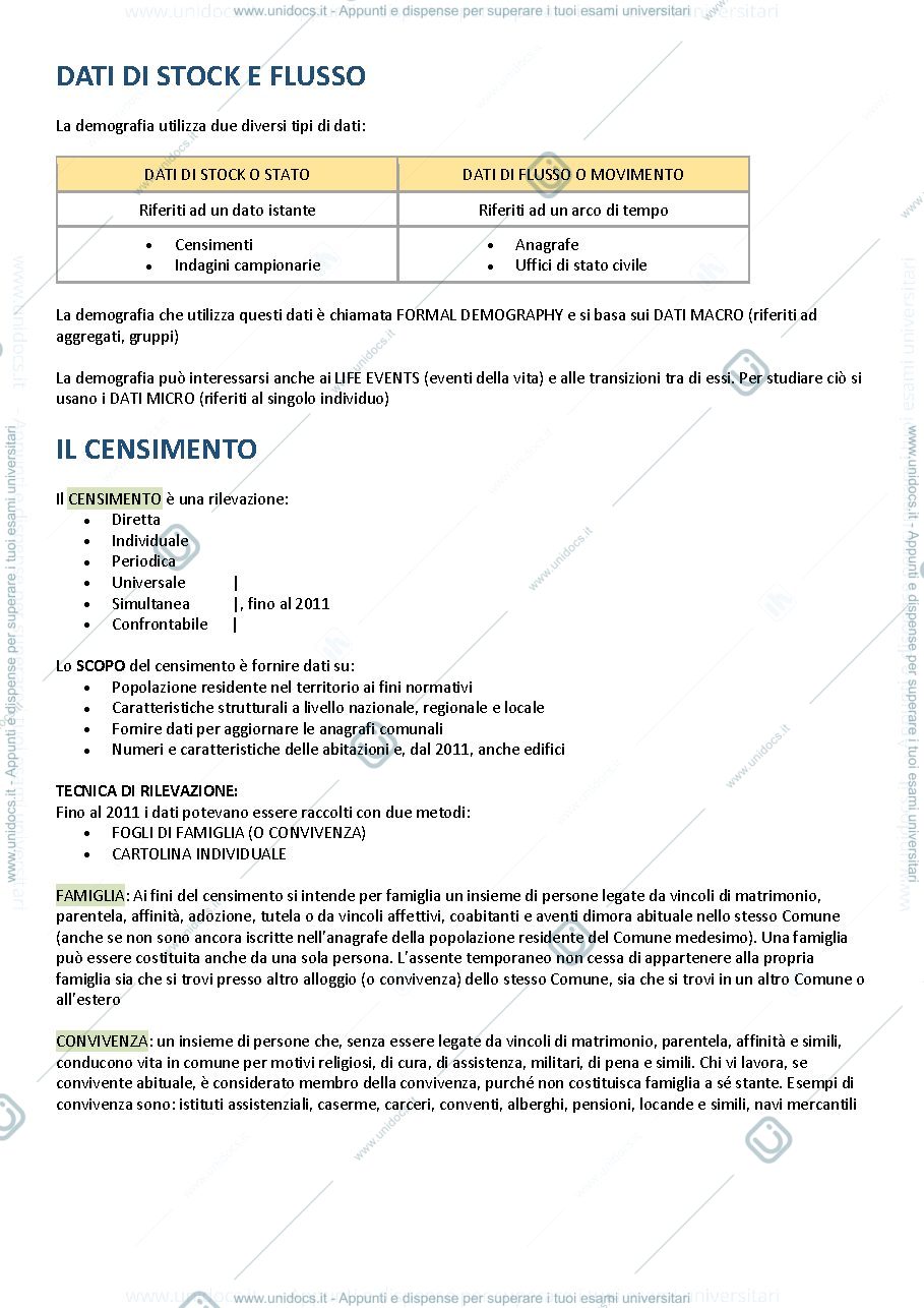 Anteprima pagina 2 — Appunti demografia