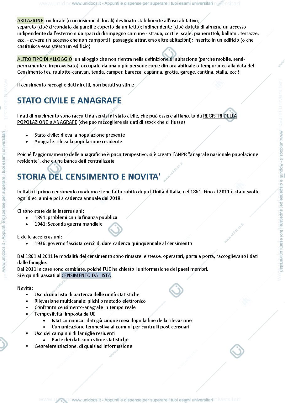Anteprima pagina 3 — Appunti demografia