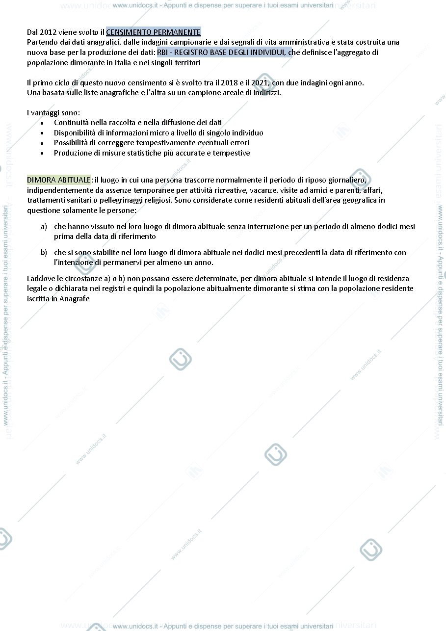 Anteprima pagina 4 — Appunti demografia