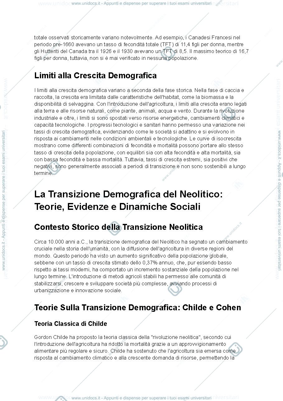 Anteprima pagina 3 — Riassunti Demografia Sociale