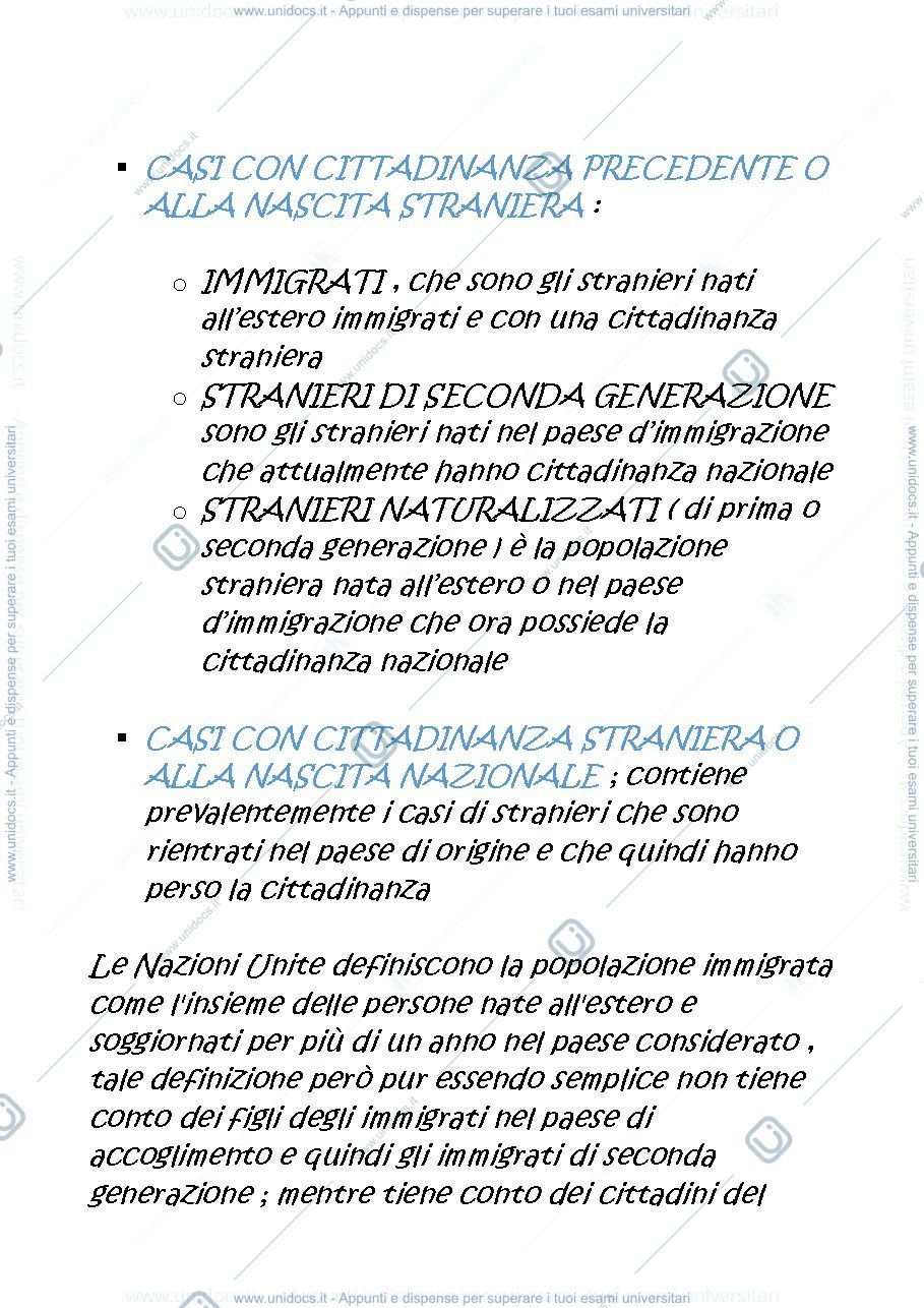 Anteprima pagina 4 — APPUNTI DEMOGRAFIA SOCIALE ( MOBILITA' E MIGRAZIONI )