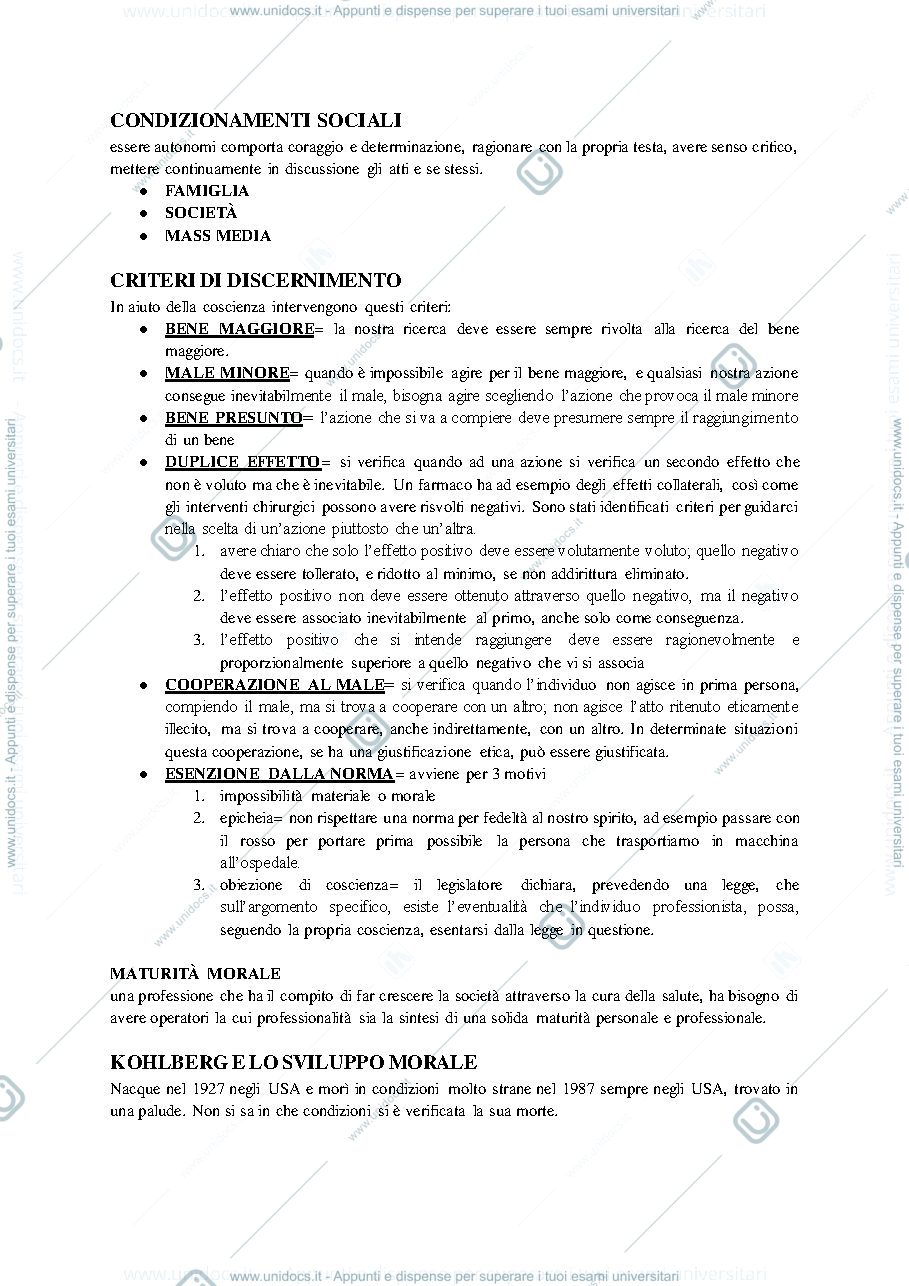 Anteprima pagina 3 — DEONTOLOGIA INFERMIERISTICA APPUNTI