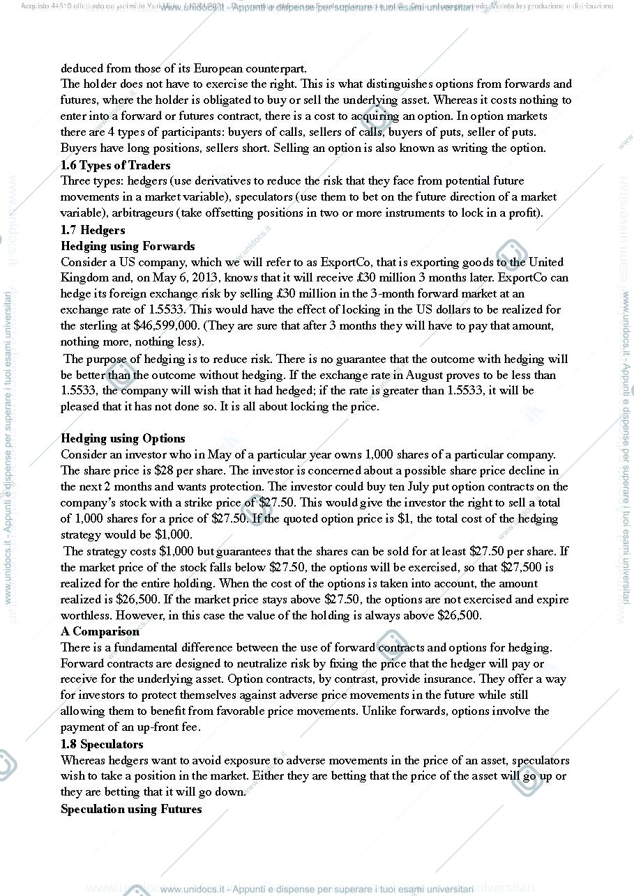 Anteprima pagina 2 — Dispensa Derivative Securities Pricing Petrella