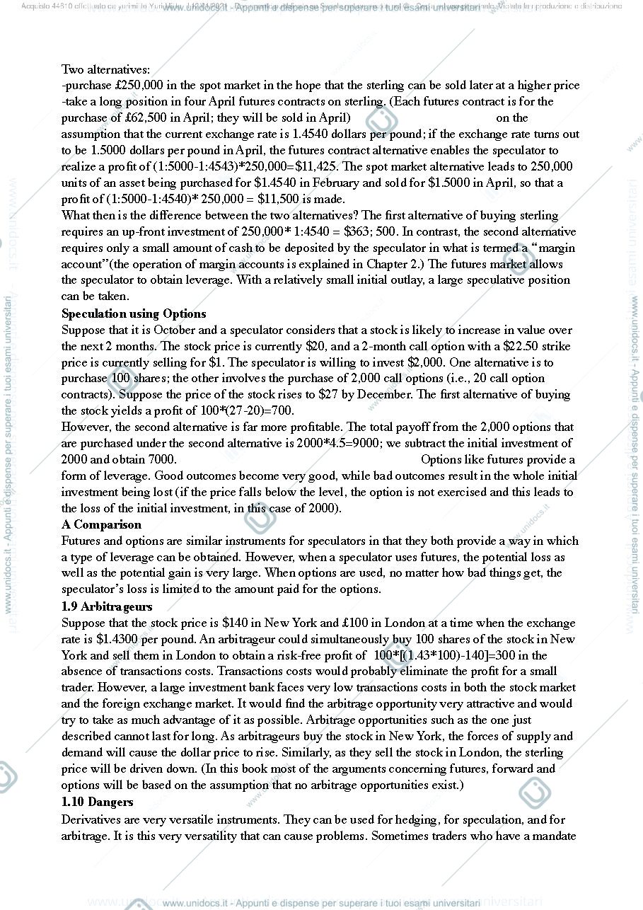 Anteprima pagina 3 — Dispensa Derivative Securities Pricing Petrella