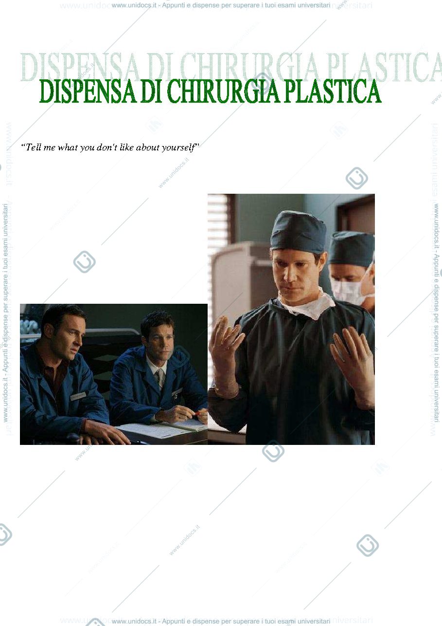 Anteprima pagina 1 — DISPENSA chirurgia plastica