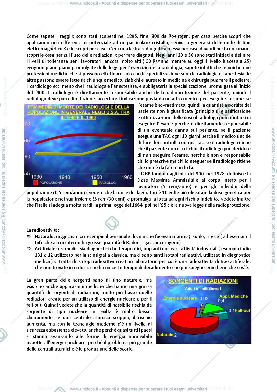 Anteprima pagina 3 — Appunti Diagnostica per immagini e radioprotezione