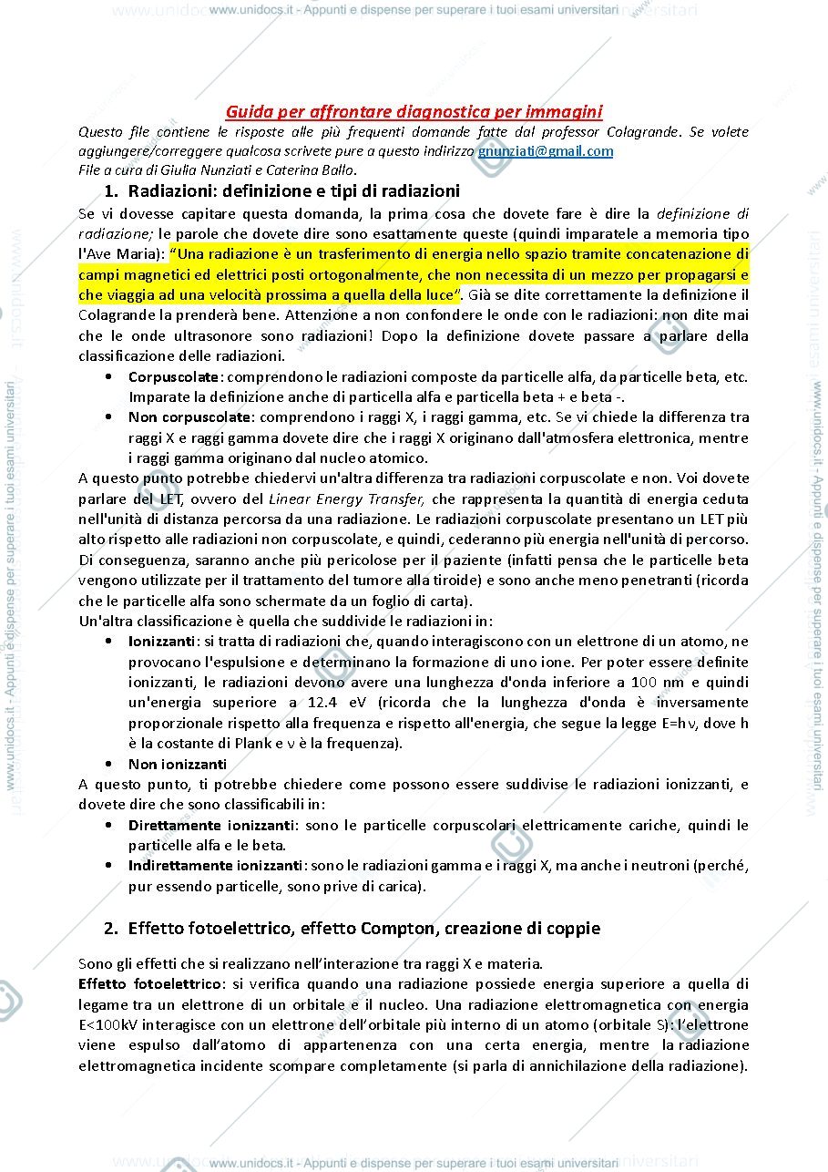 Anteprima pagina 1 — Diagnostica per immagini Colagrande