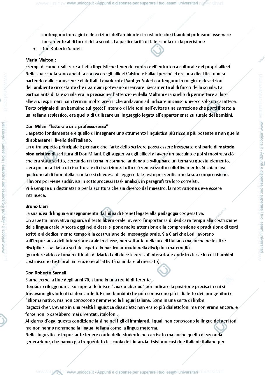 Anteprima pagina 4 — APPUNTI DIDATTICA DELLA LINGUA ITALIANA