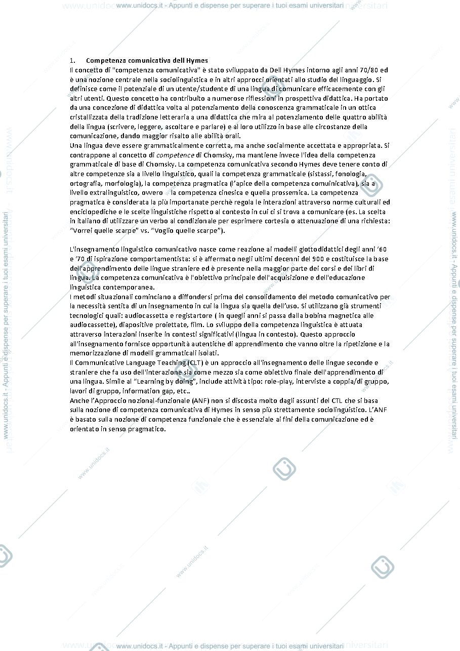 Anteprima pagina 1 — Punti principali didattica ita in contesti plurilingui
