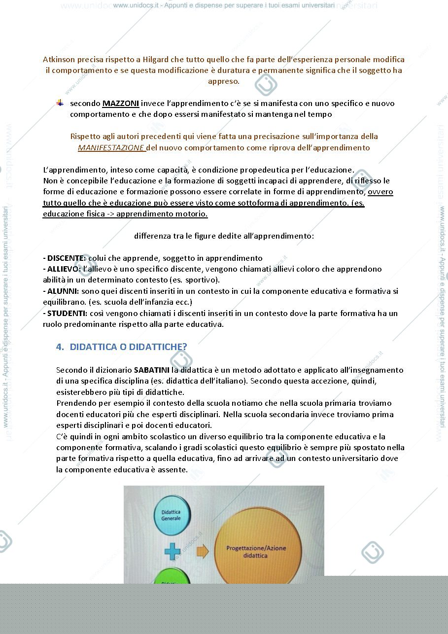Anteprima pagina 4 — APPUNTI COMPLETI DIDATTICA E PEDAGOGIA SPECIALE