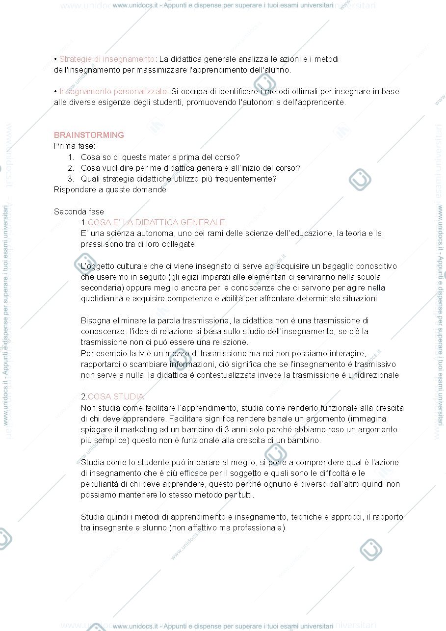 Anteprima pagina 2 — Didattica Generale