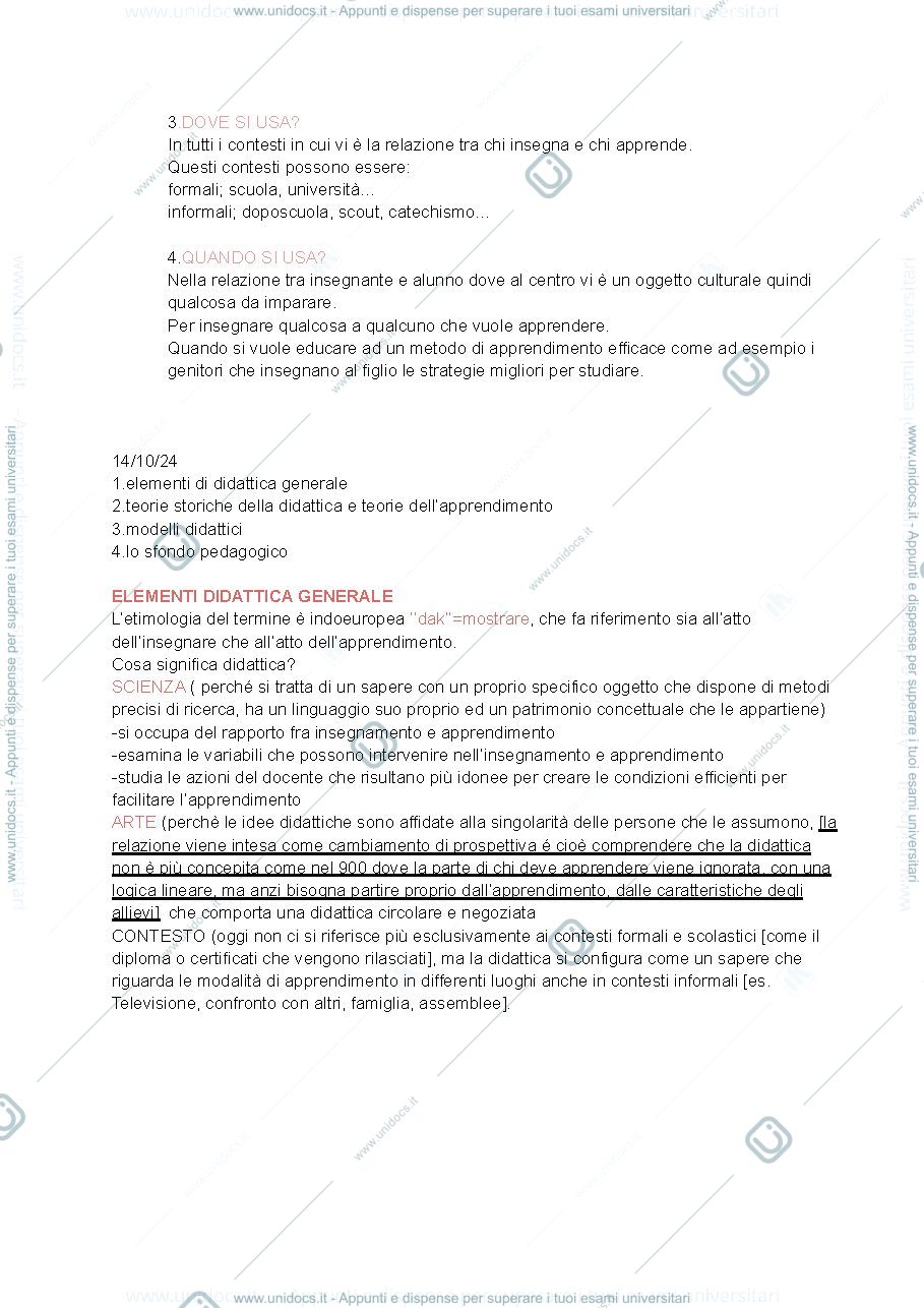 Anteprima pagina 3 — Didattica Generale