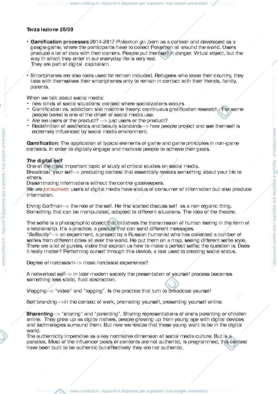 Anteprima pagina 3 — Appunti Digital Cultures and Communication research 