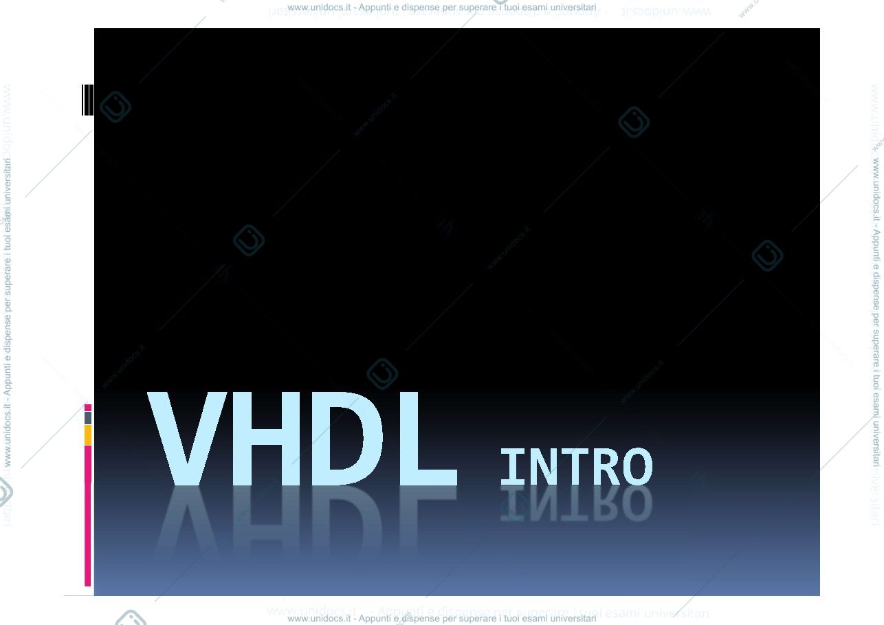 Anteprima pagina 1 — VHDL