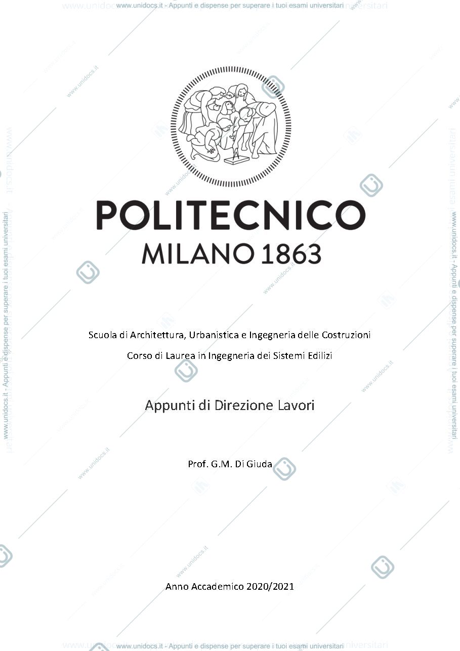 Anteprima pagina 1 — Appunti DL_20/21
