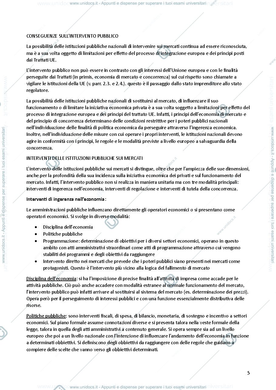 Anteprima pagina 5 — diritto della regolazione ripasso dei concetti utili per il corso