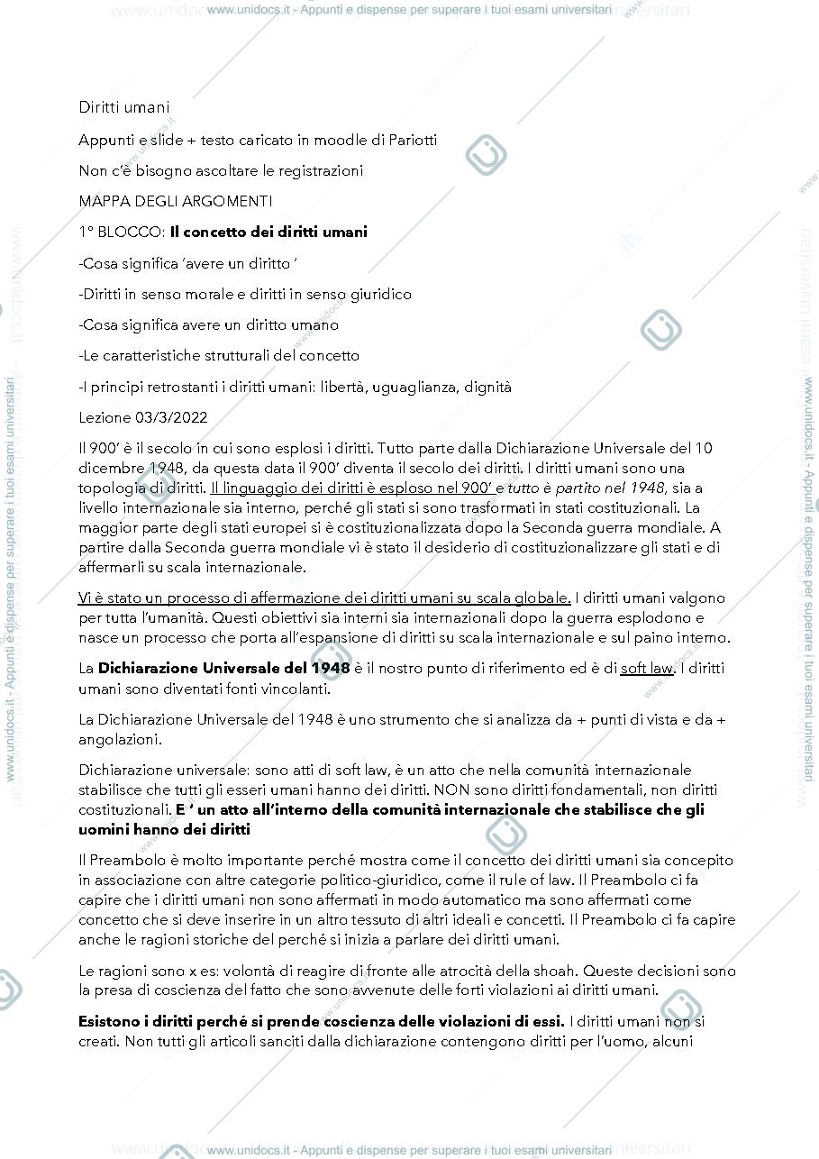 Anteprima pagina 1 — Diritti umani