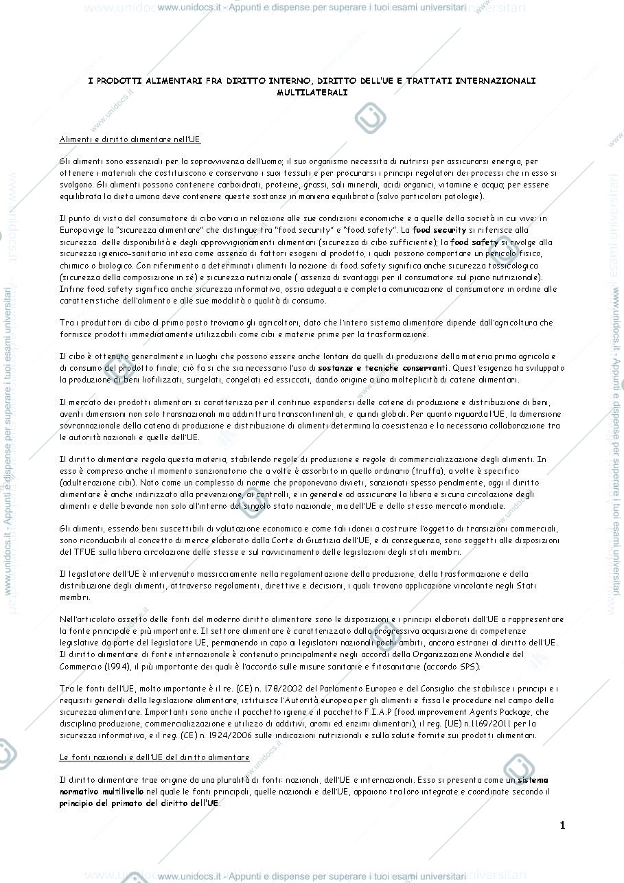 Anteprima pagina 3 — manuale di diritto alimentare 