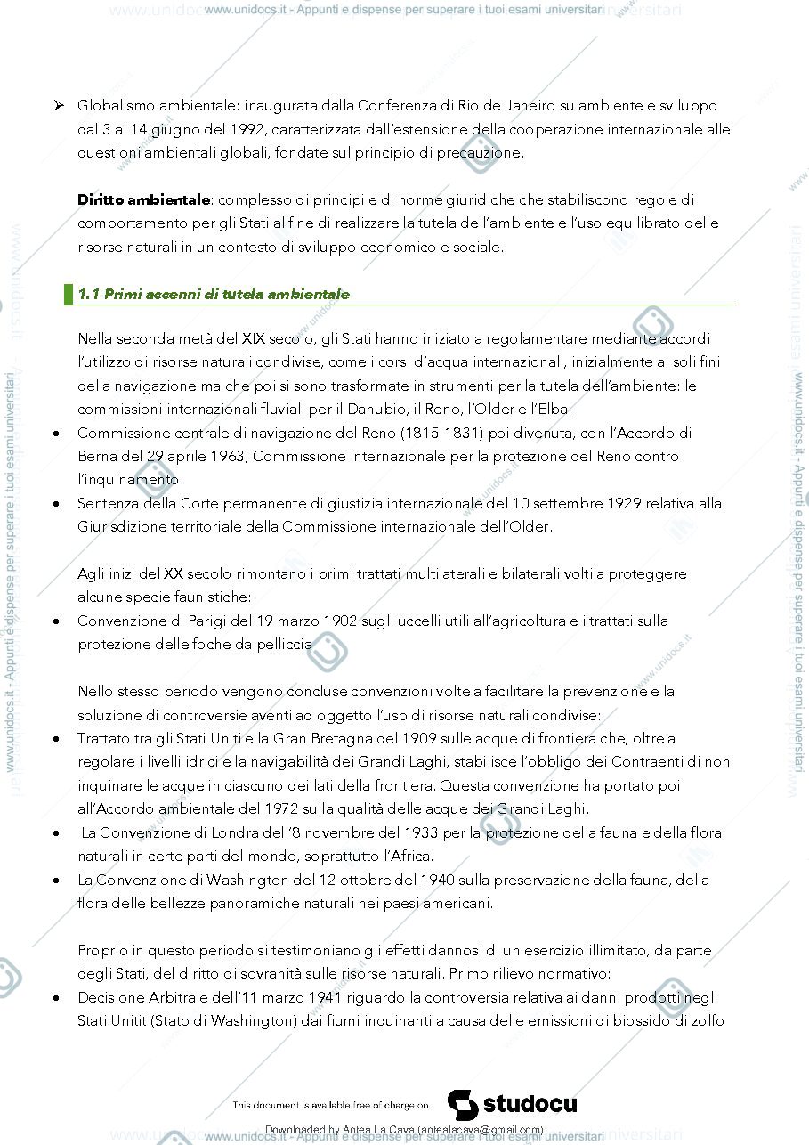Anteprima pagina 4 — Riassunto diritto ambientale