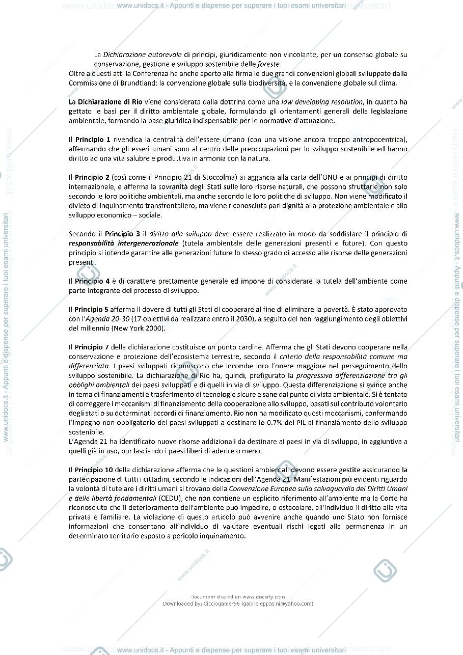 Anteprima pagina 3 — Riassunto Diritto Ambientale dell'UE Crescenzi