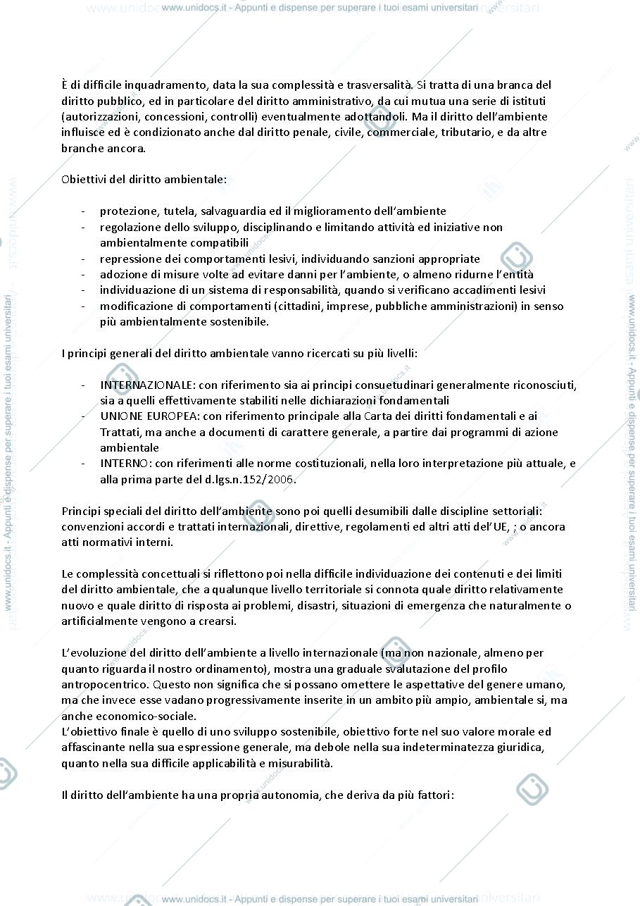 Anteprima pagina 3 — DIRITTO DELL'AMBIENTE