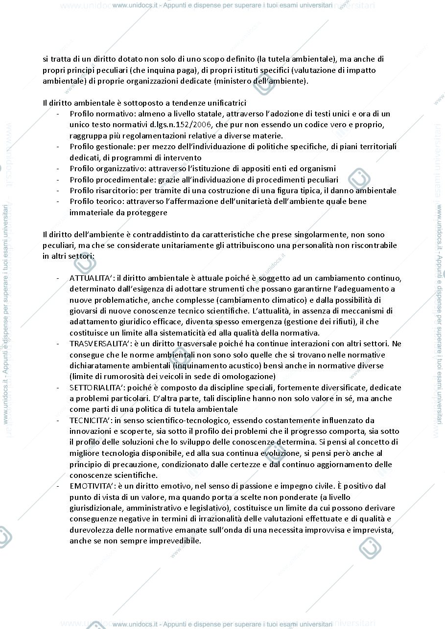 Anteprima pagina 4 — DIRITTO DELL'AMBIENTE