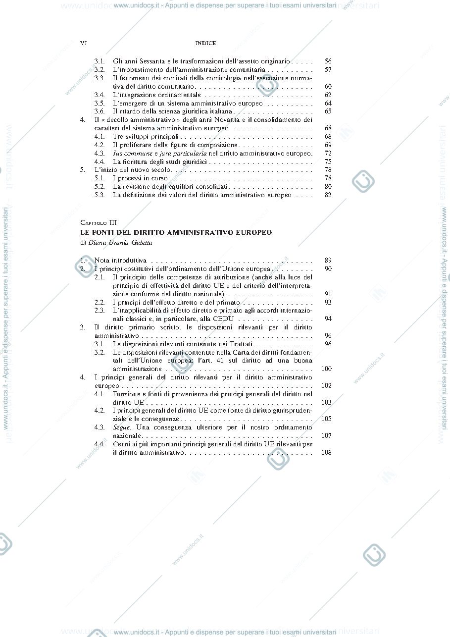 Anteprima pagina 2 — appunti amminitstarivo europeo