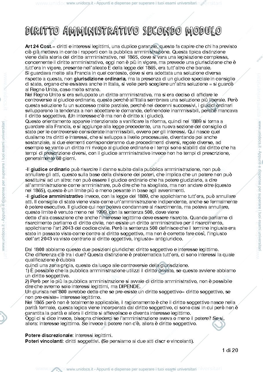 Anteprima pagina 1 — Diritto Amministrativo- Ennio Codini 
