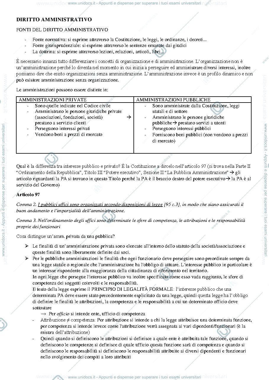 Anteprima pagina 1 — Diritto Amministrativo Bottino 2020 frequentati 