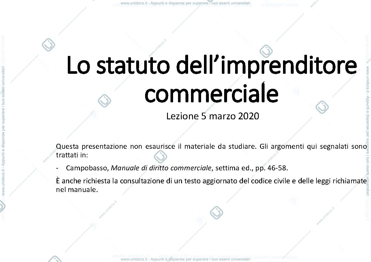 Anteprima pagina 1 — Lezione
