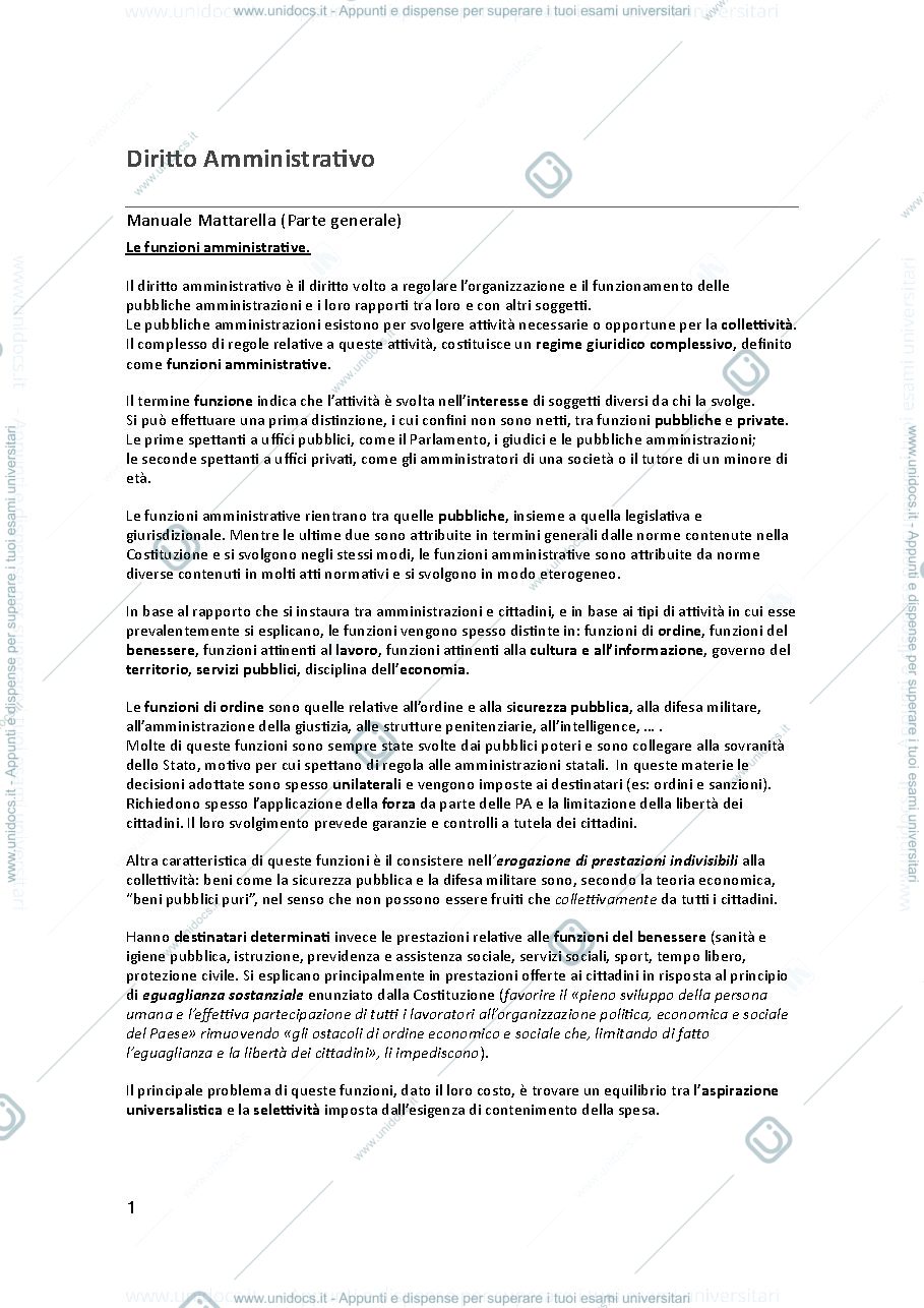 Anteprima pagina 1 — Diritto Amministrativo