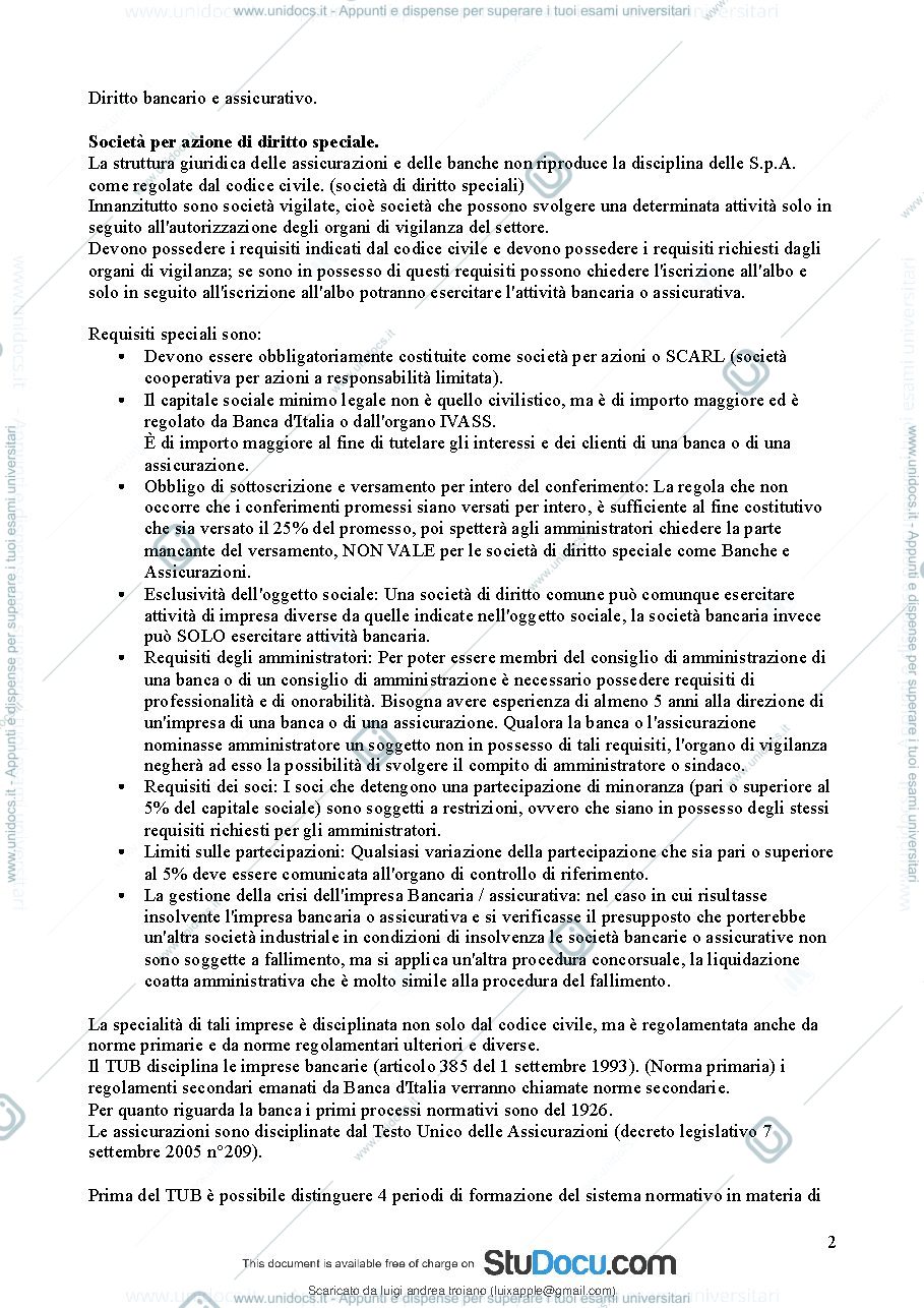 Anteprima pagina 4 — Diritto bancario e assicurativo di chio 