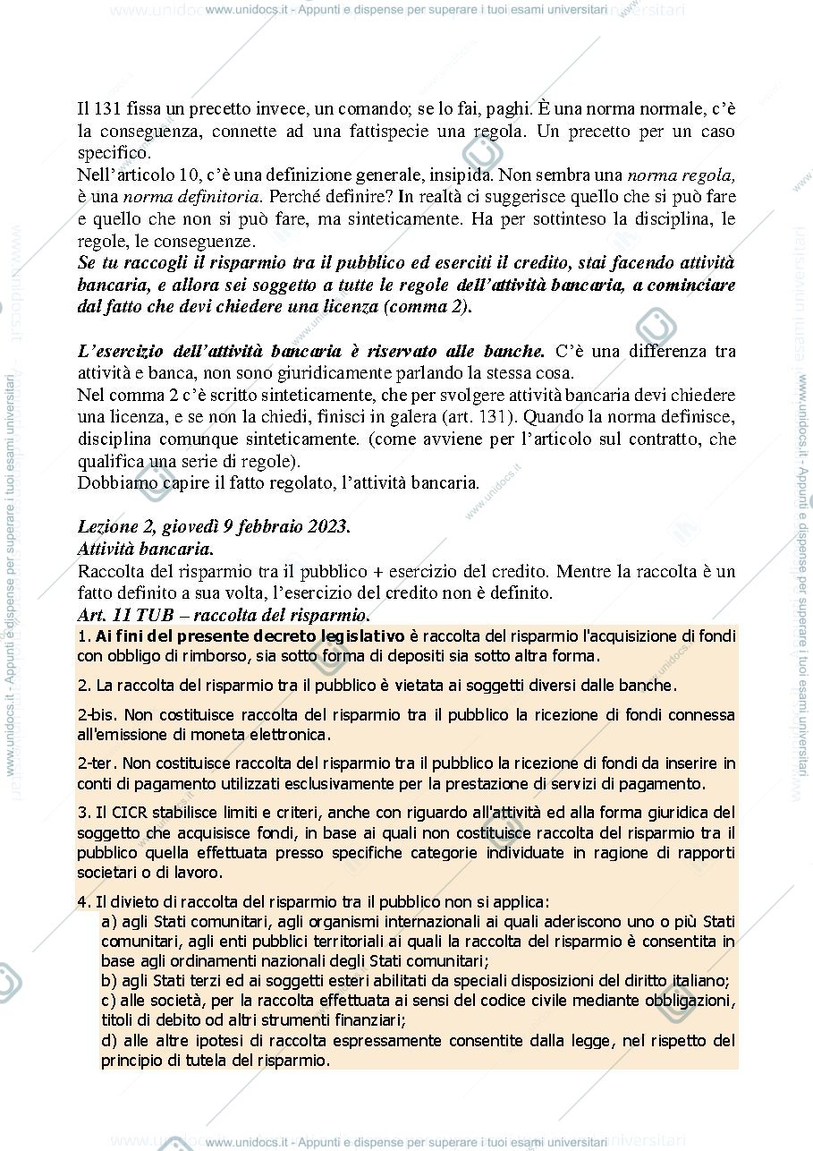 Anteprima pagina 2 — DIRITTO BANCARIO