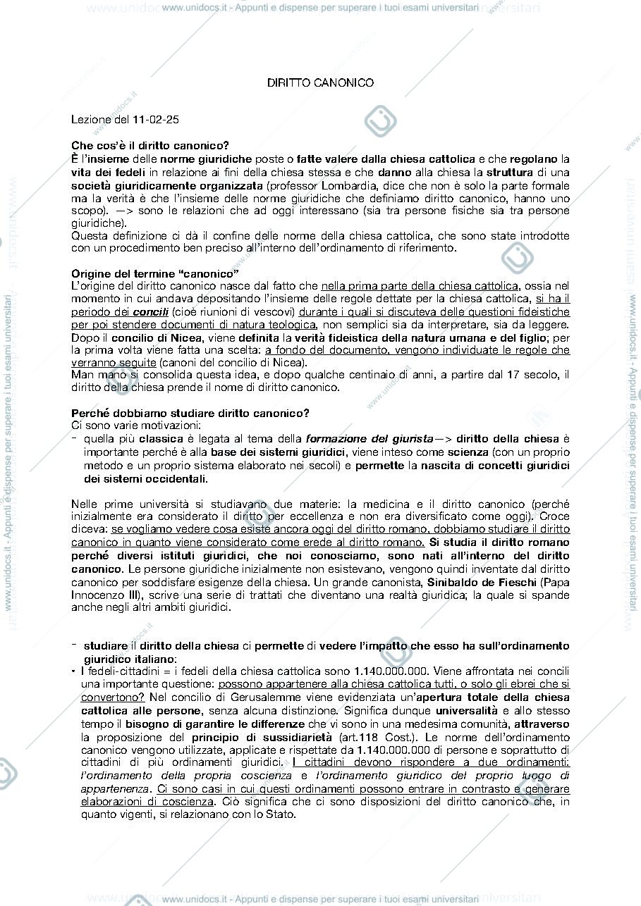 Anteprima pagina 1 — Istituzioni di Diritto Canonico